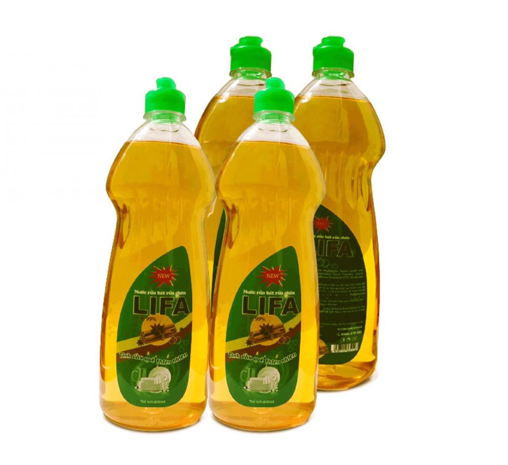 Nước rửa chén LIFA 800ml hương quế