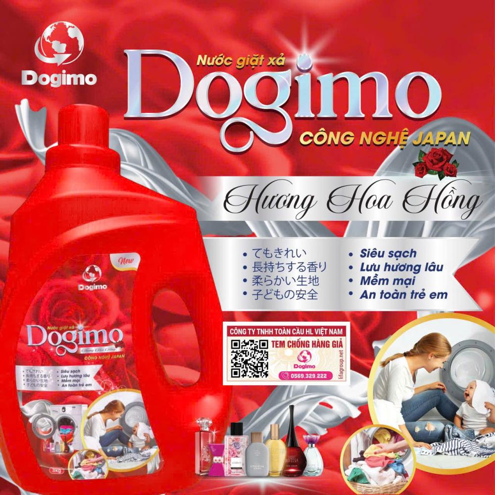 Nước giặt xả Dogimo hương hoa hồng